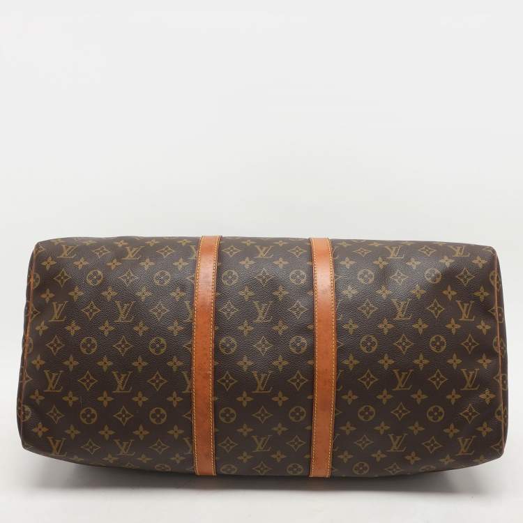 Pre Owned Louis Vuitton Monogram Canvas Keepall 55 Bag