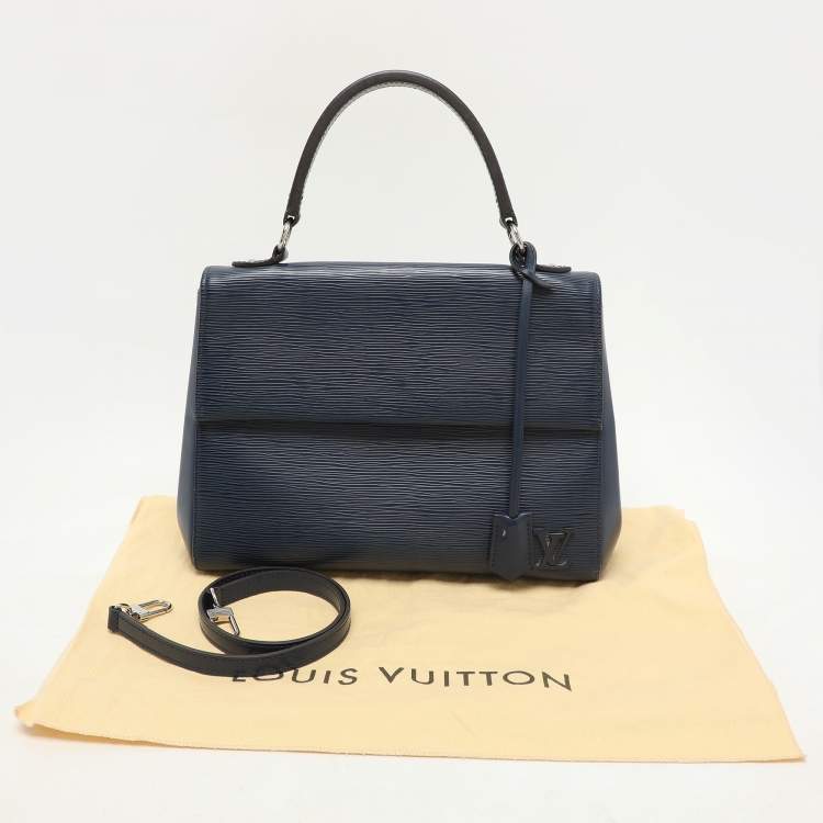 Pre Owned Louis Vuitton Blueberry Epi Leather Cluny MM Bag