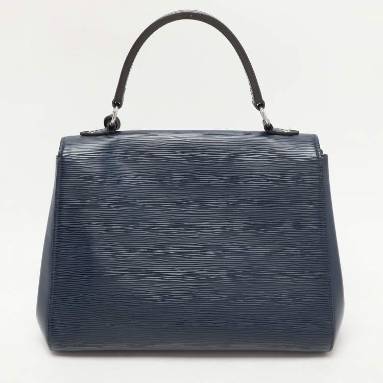 Pre Owned Louis Vuitton Blueberry Epi Leather Cluny MM Bag