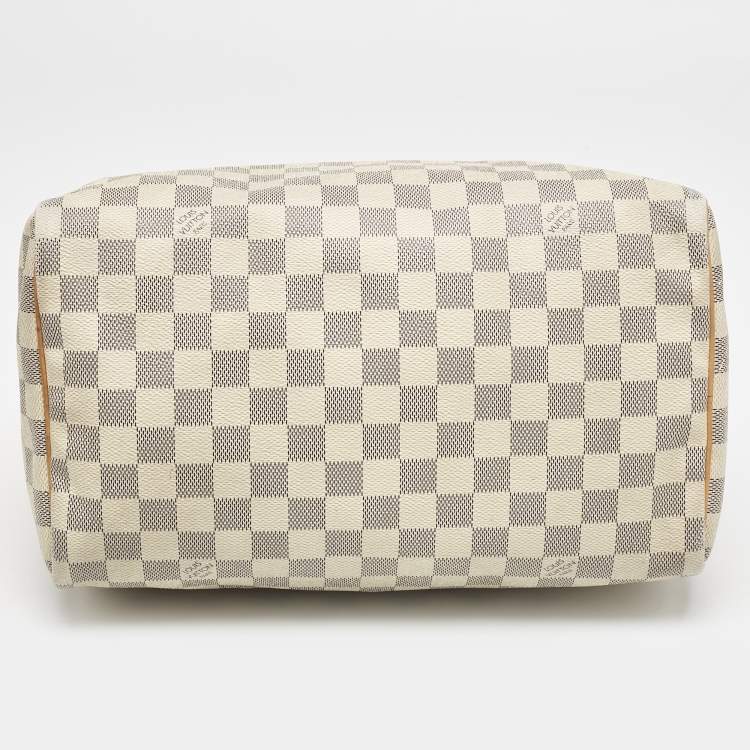 Pre Owned Louis Vuitton Damier Azur Canvas Speedy 30 Bag