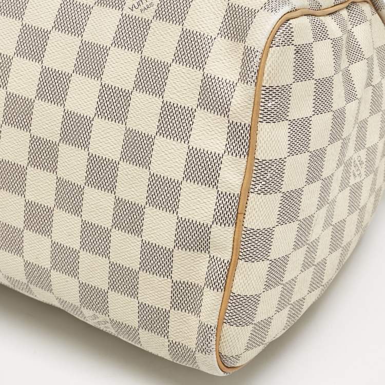 Pre Owned Louis Vuitton Damier Azur Canvas Speedy 30 Bag