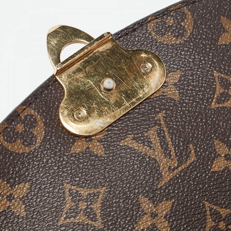 Pre Owned Louis Vuitton Black Monogram Canvas and Leather Saint Placide Bag