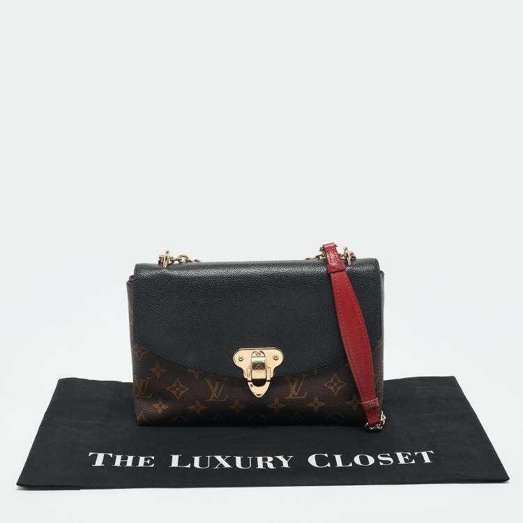 Pre Owned Louis Vuitton Black Monogram Canvas and Leather Saint Placide Bag