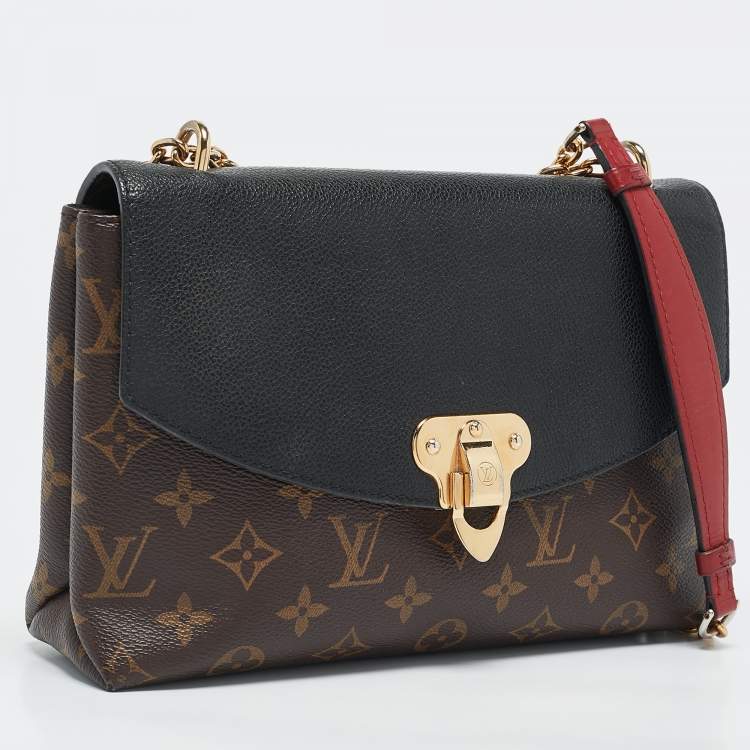 Pre Owned Louis Vuitton Black Monogram Canvas and Leather Saint Placide Bag