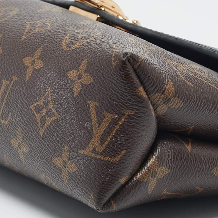 Pre Owned Louis Vuitton Black Monogram Canvas and Leather Saint Placide Bag