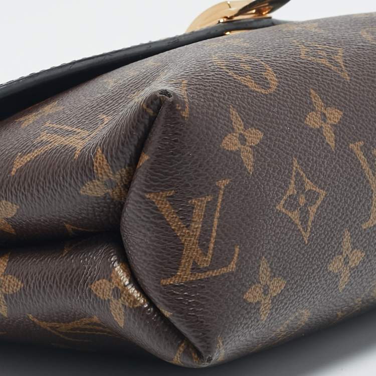 Pre Owned Louis Vuitton Black Monogram Canvas and Leather Saint Placide Bag