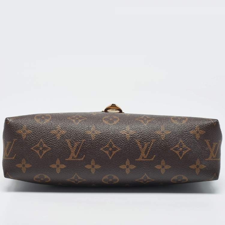 Pre Owned Louis Vuitton Black Monogram Canvas and Leather Saint Placide Bag