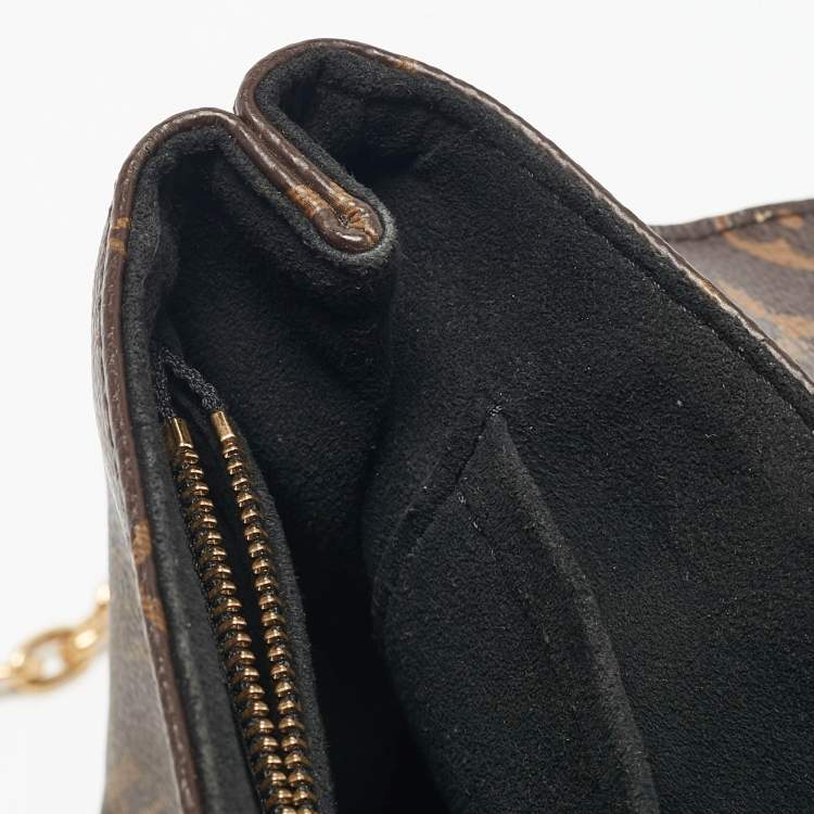 Pre Owned Louis Vuitton Black Monogram Canvas and Leather Saint Placide Bag