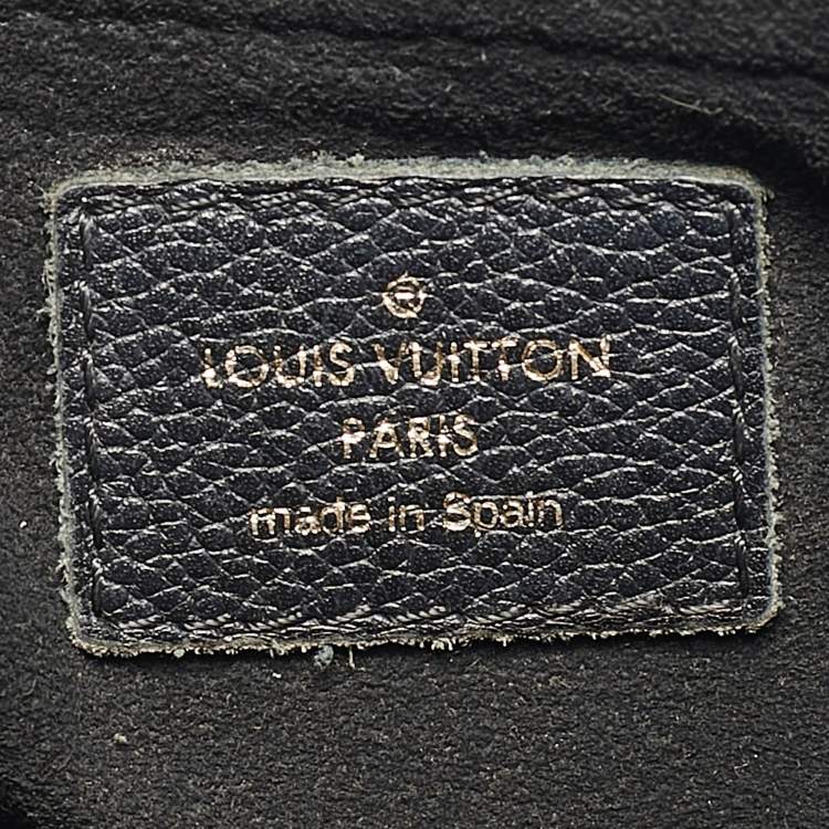 Pre Owned Louis Vuitton Black Monogram Canvas and Leather Saint Placide Bag