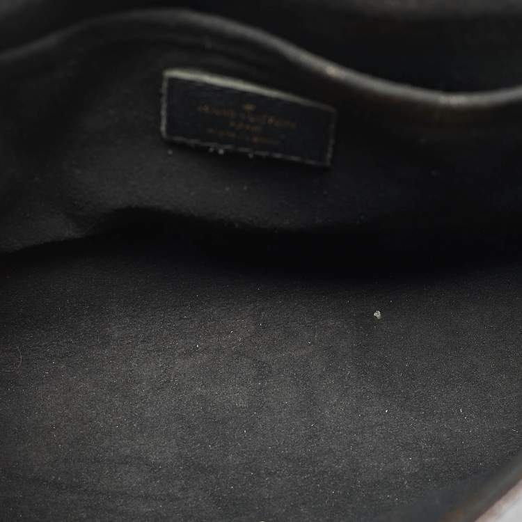 Pre Owned Louis Vuitton Black Monogram Canvas and Leather Saint Placide Bag