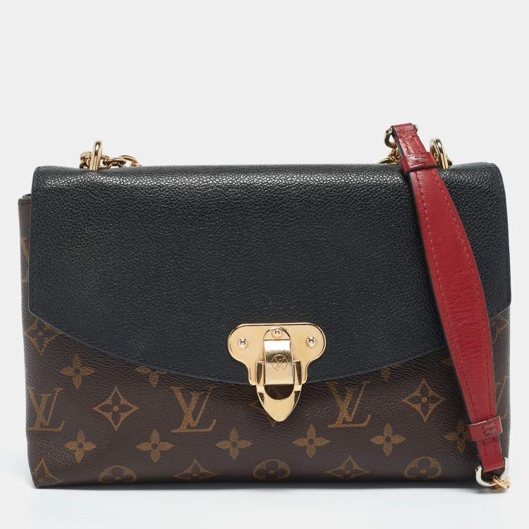 Pre Owned Louis Vuitton Black Monogram Canvas and Leather Saint Placide Bag