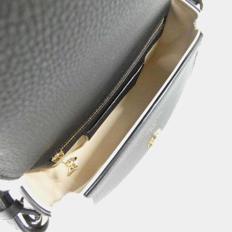 Pre Owned Louis Vuitton Black Monogram Leather Pont Neuf Soft PM Shoulder Bag