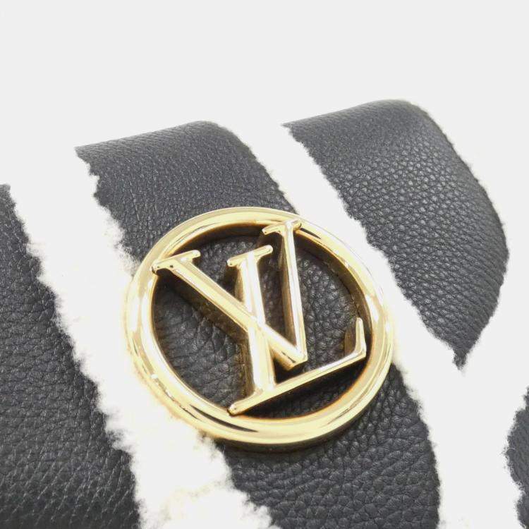 Pre Owned Louis Vuitton Black Monogram Leather Pont Neuf Soft PM Shoulder Bag