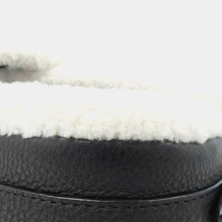 Pre Owned Louis Vuitton Black Monogram Leather Pont Neuf Soft PM Shoulder Bag