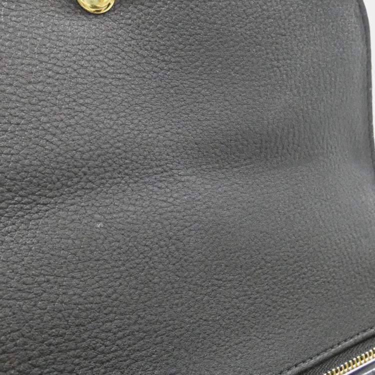 Pre Owned Louis Vuitton Black Monogram Leather Pont Neuf Soft PM Shoulder Bag