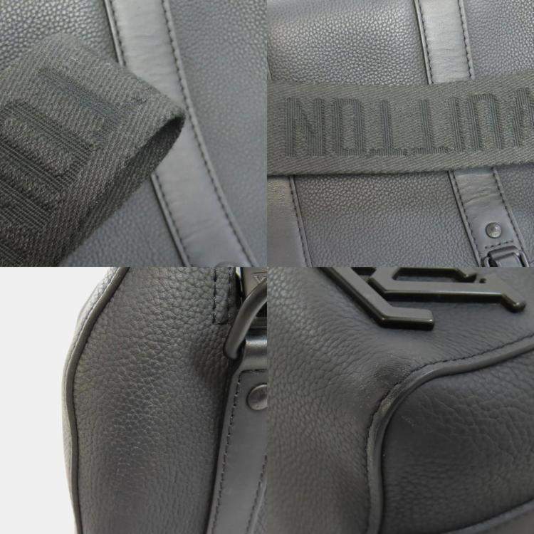 Pre Owned Louis Vuitton Noir Leather City Keepall Aerogram Shoulder Bag