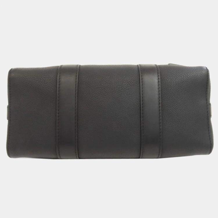 Pre Owned Louis Vuitton Noir Leather City Keepall Aerogram Shoulder Bag