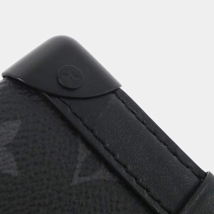 Pre Owned Louis Vuitton Black Monogram Eclipse Vertical Trunk Wearable Wallet Bag