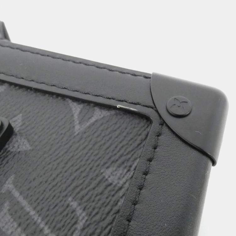 Pre Owned Louis Vuitton Black Monogram Eclipse Vertical Trunk Wearable Wallet Bag