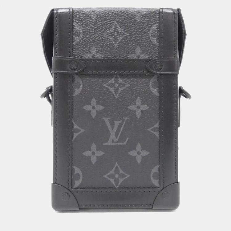 Pre Owned Louis Vuitton Black Monogram Eclipse Vertical Trunk Wearable Wallet Bag