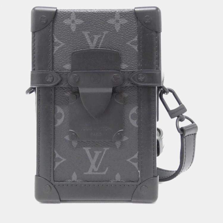 Pre Owned Louis Vuitton Black Monogram Eclipse Vertical Trunk Wearable Wallet Bag