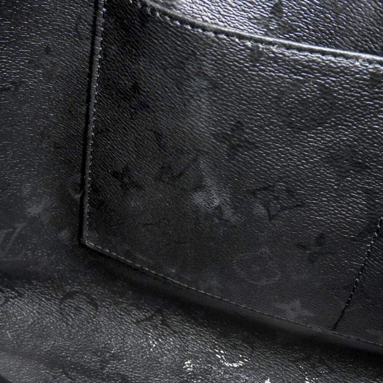 Pre Owned Louis Vuitton Noir, Rouge PVC Tufted OnTheGo GM Tote Bag
