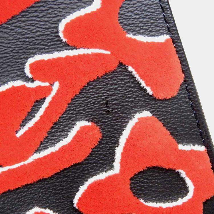 Pre Owned Louis Vuitton Noir, Rouge PVC Tufted OnTheGo GM Tote Bag
