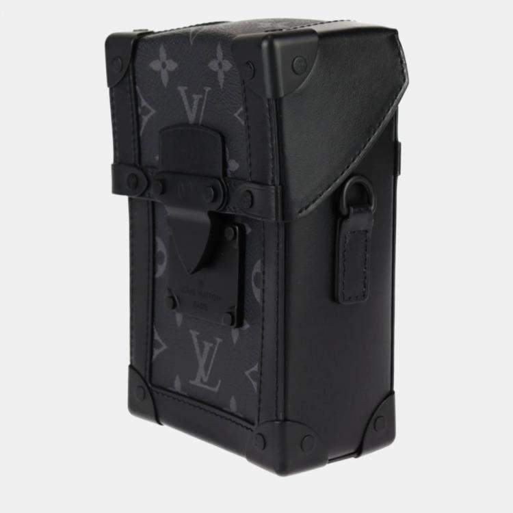 Pre Owned Louis Vuitton Black Vertical Trunk Shoulder Bag 