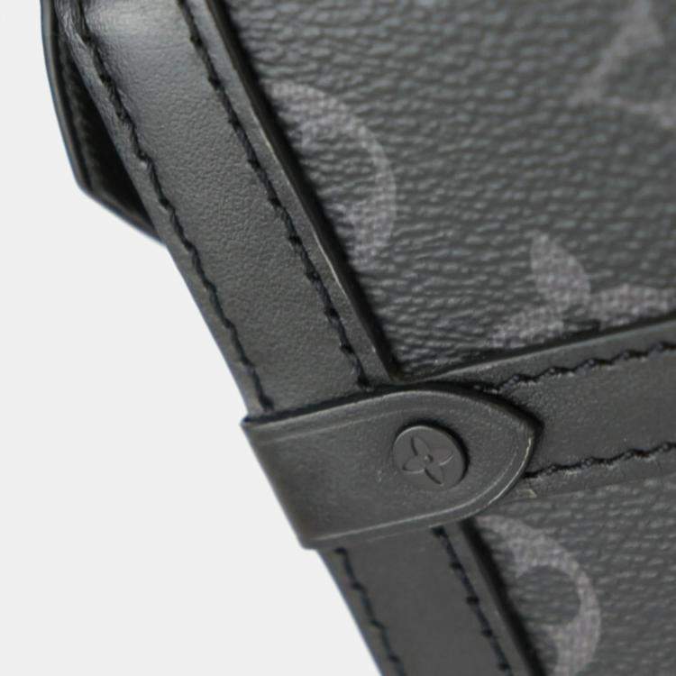 Pre Owned Louis Vuitton Black Vertical Trunk Shoulder Bag 