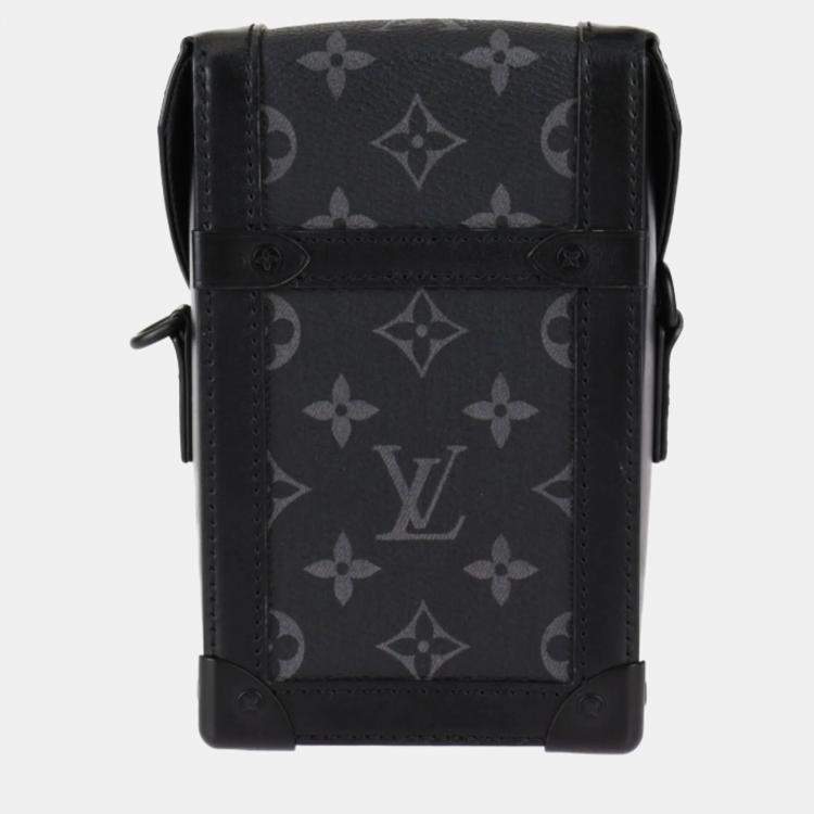Pre Owned Louis Vuitton Black Vertical Trunk Shoulder Bag 