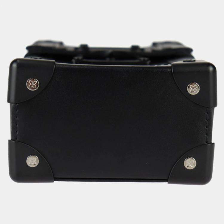 Pre Owned Louis Vuitton Black Vertical Trunk Shoulder Bag 