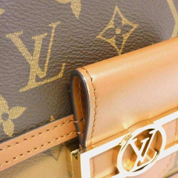 Pre Owned Louis Vuitton Monogram Reverse Canvas Dauphine Mini Shoulder Bag