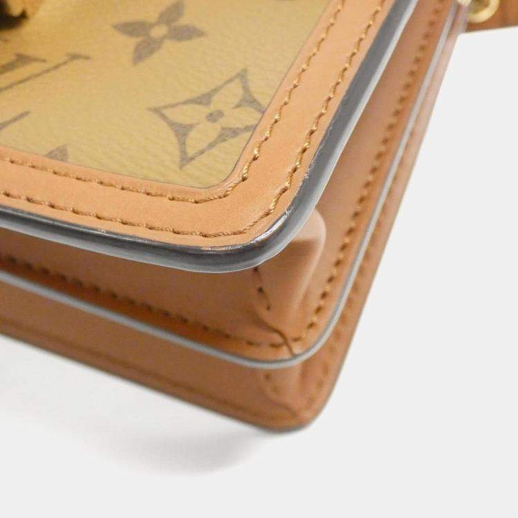 Pre Owned Louis Vuitton Monogram Reverse Canvas Dauphine Mini Shoulder Bag