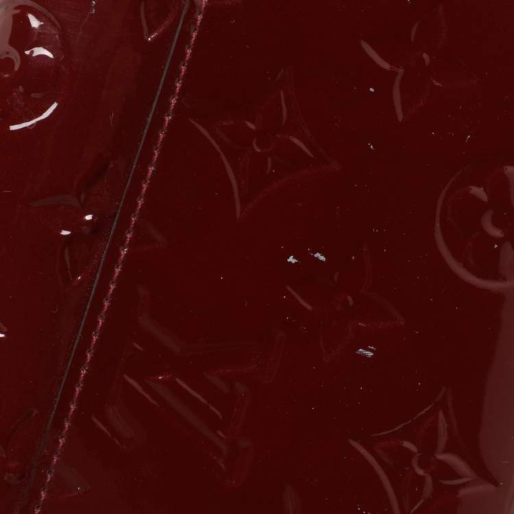 Pre Owned Louis Vuitton Pomme D’amour Monogram Vernis Leather Sarah Wallet