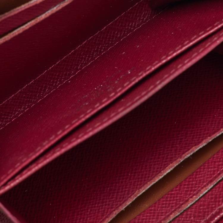 Pre Owned Louis Vuitton Fuchsia Epi Leather Zippy Coin Purse