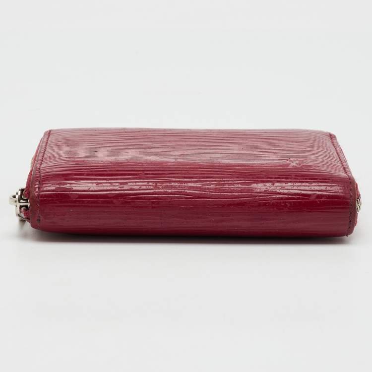 Pre Owned Louis Vuitton Fuchsia Epi Leather Zippy Coin Purse