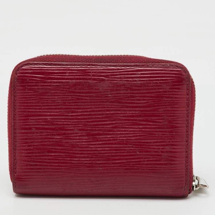 Pre Owned Louis Vuitton Fuchsia Epi Leather Zippy Coin Purse
