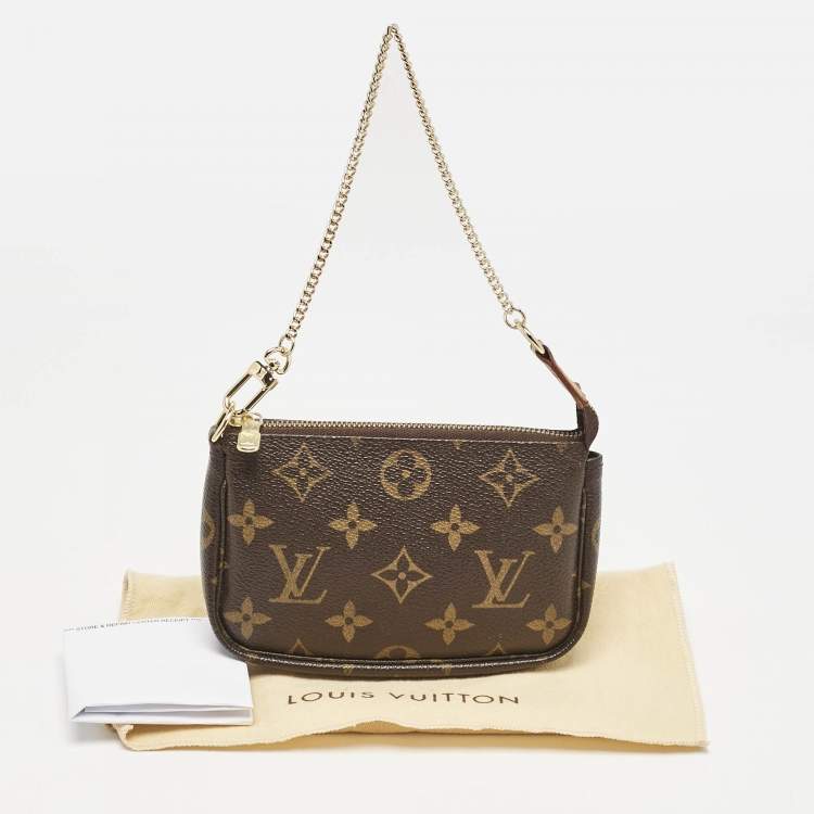 Pre Owned Louis Vuitton Monogram Canvas Mini Pochette Accessoires