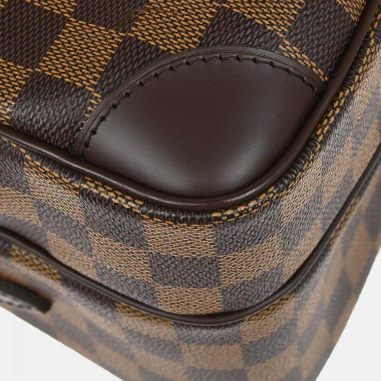 Pre Owned Louis Vuitton Brown Damier Ebene Canvas Nile Shoulder Bag