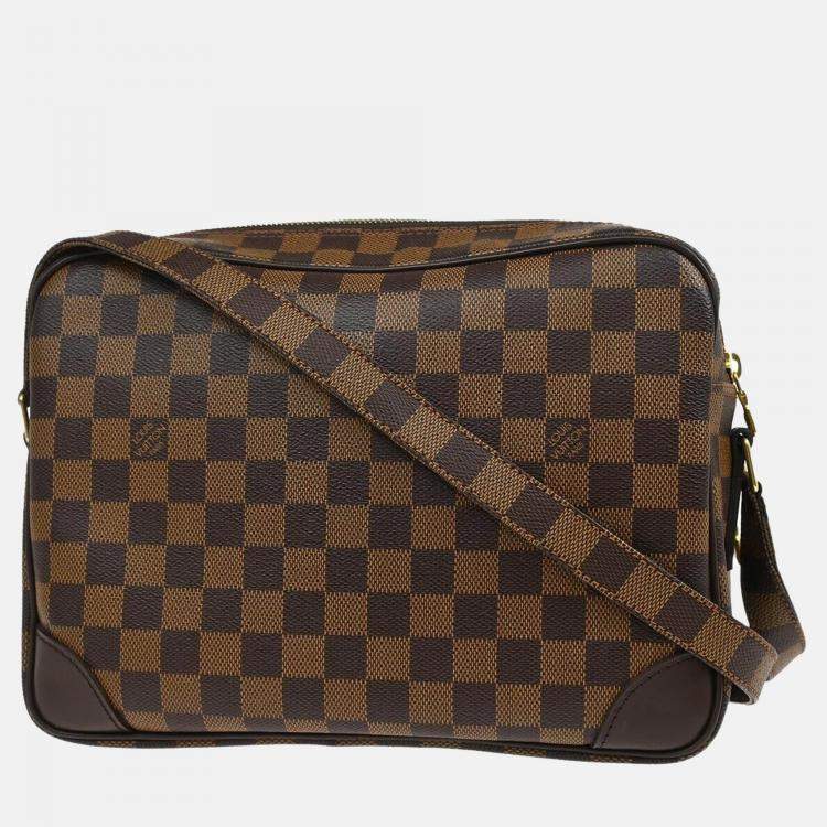 Pre Owned Louis Vuitton Brown Damier Ebene Canvas Nile Shoulder Bag