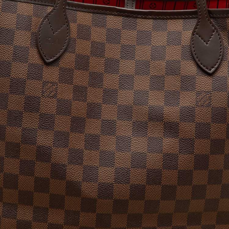 Pre Owned Louis Vuitton Damier Ebene Canvas Neverfull GM Bag