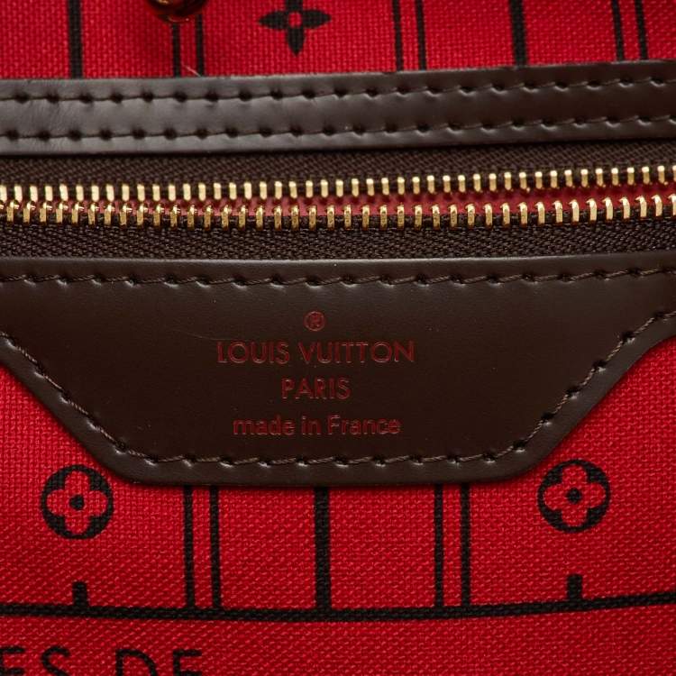 Pre Owned Louis Vuitton Damier Ebene Canvas Neverfull GM Bag