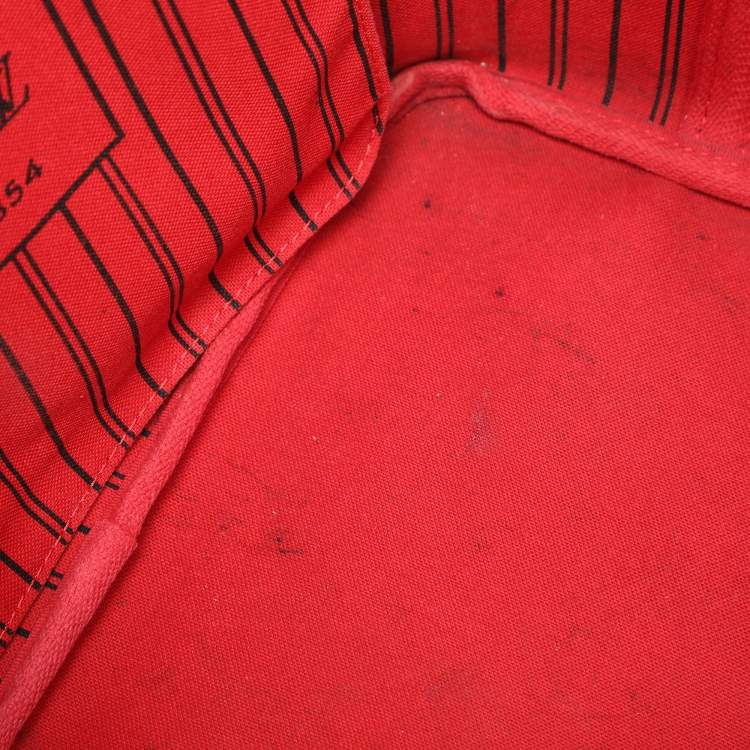 Pre Owned Louis Vuitton Damier Ebene Canvas and Leather Neverfull MM Bag