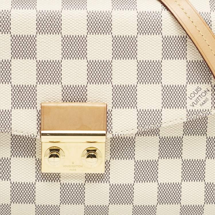 Pre Owned Louis Vuitton Damier Azur Canvas Croisette Bag