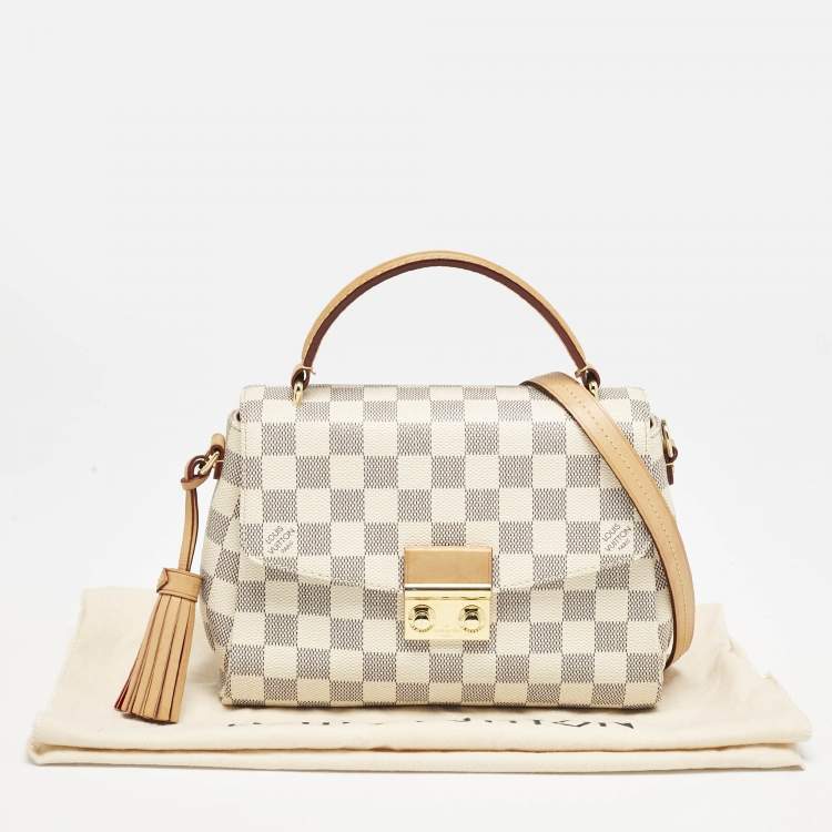 Pre Owned Louis Vuitton Damier Azur Canvas Croisette Bag