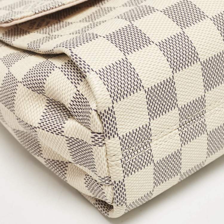 Pre Owned Louis Vuitton Damier Azur Canvas Croisette Bag