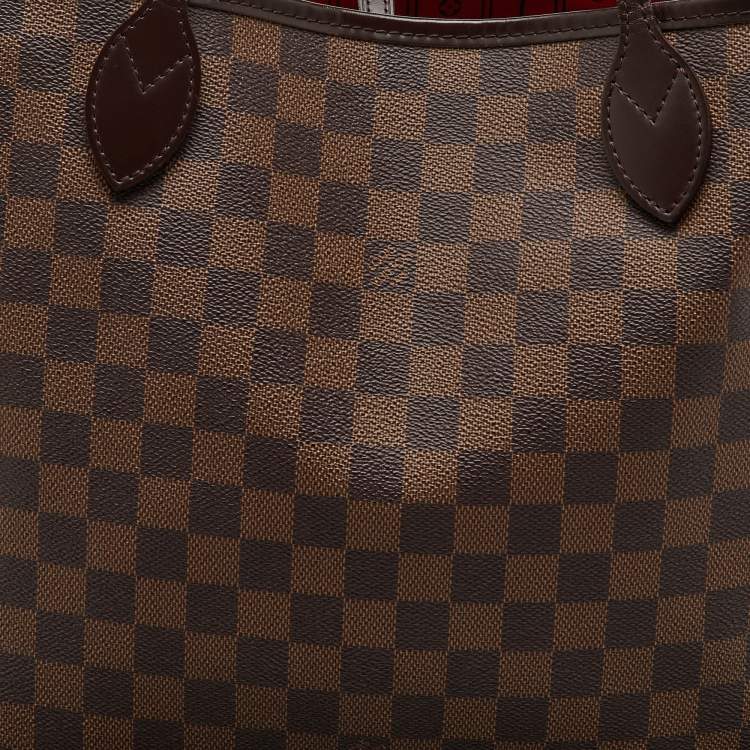 Pre Owned Louis Vuitton Damier Ebene Canvas Neverfull MM Bag