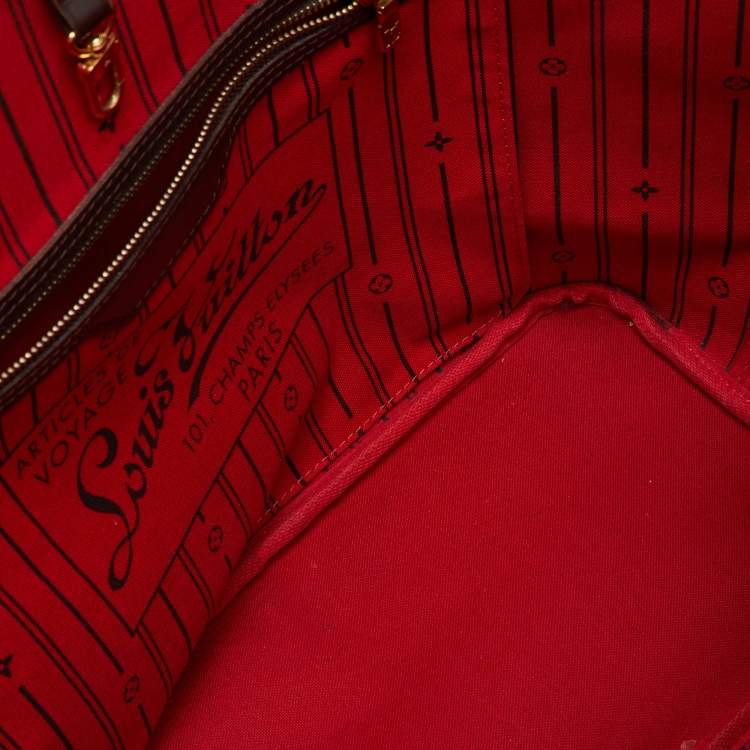 Pre Owned Louis Vuitton Damier Ebene Canvas Neverfull MM Bag