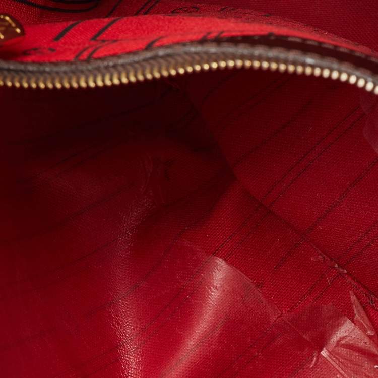 Pre Owned Louis Vuitton Damier Ebene Canvas Neverfull MM Bag