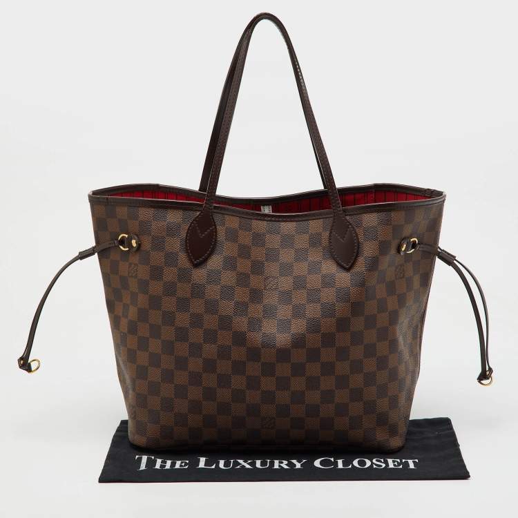 Pre Owned Louis Vuitton Damier Ebene Canvas Neverfull MM Bag